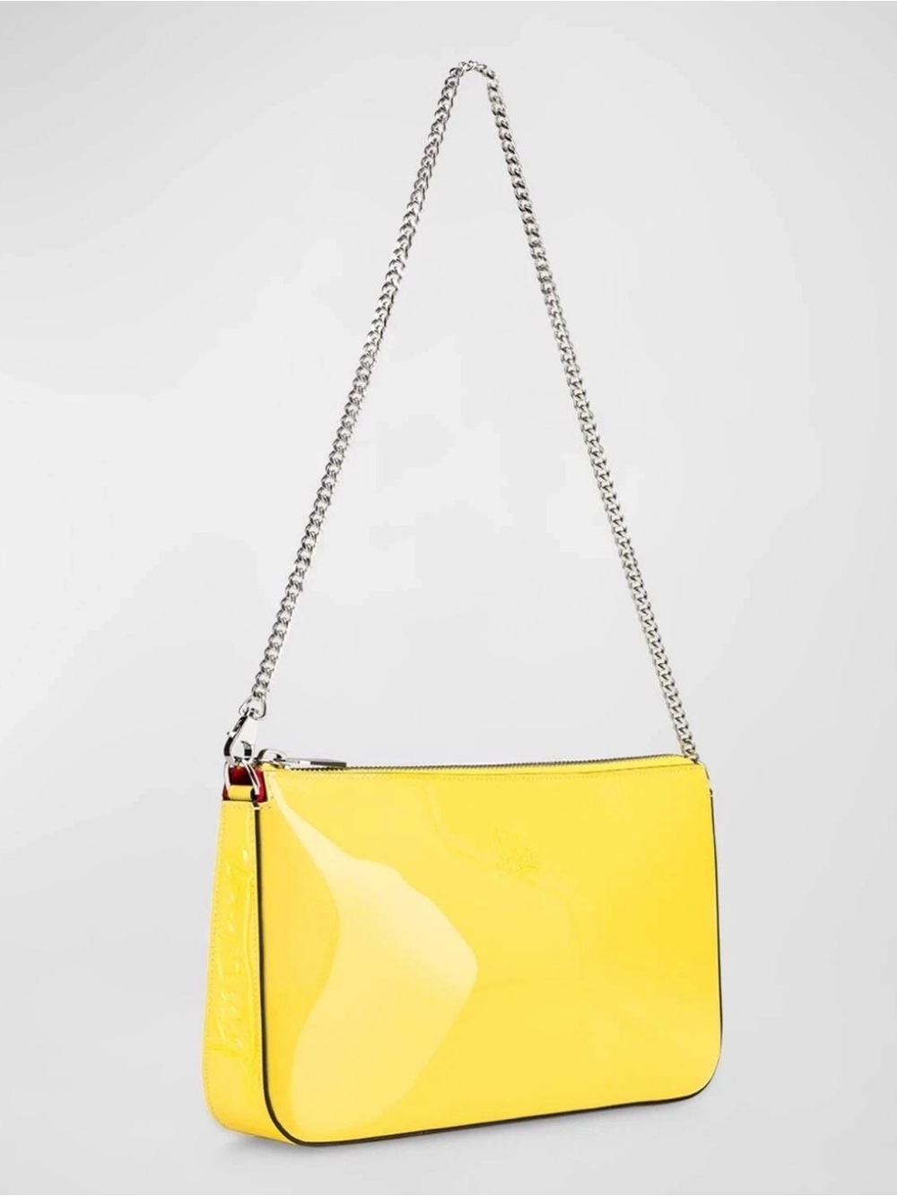 Christian Louboutin Loubila Pouch Patent Shoulder Bag